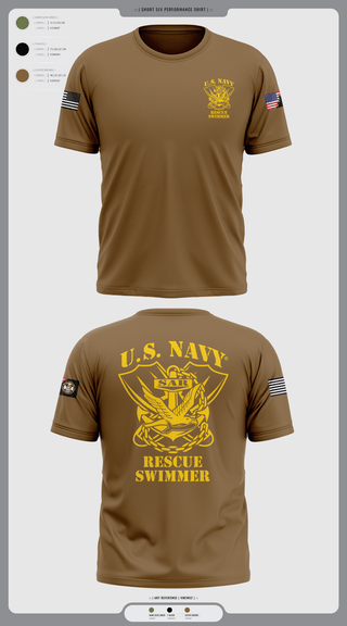 Short Sleeve Performance Shirt, Aircrew Rescue Swimmer, , Teamtime, Team time, sublimation, custom sports apparel, team uniforms, spirit wear, spiritwear, sports uniforms, custom shirts, team store, custom team store, fundraiser sports, apparel fundraiser