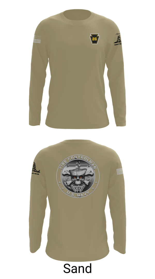 Long Sleeve Performance Shirt, Fire Controlman, Navy, Teamtime, Team time, sublimation, custom sports apparel, team uniforms, spirit wear, spiritwear, sports uniforms, custom shirts, team store, custom team store, fundraiser sports, apparel fundraiser