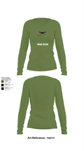 DRONE RECON 39947592 Women's Long Sleeve V-neck Shirt - 19