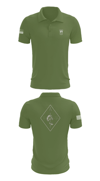 Short Sleeve Performance Polo, Chosen Co. 1-102D INF, Army, Teamtime, Team time, sublimation, custom sports apparel, team uniforms, spirit wear, spiritwear, sports uniforms, custom shirts, team store, custom team store, fundraiser sports, apparel fundraiser