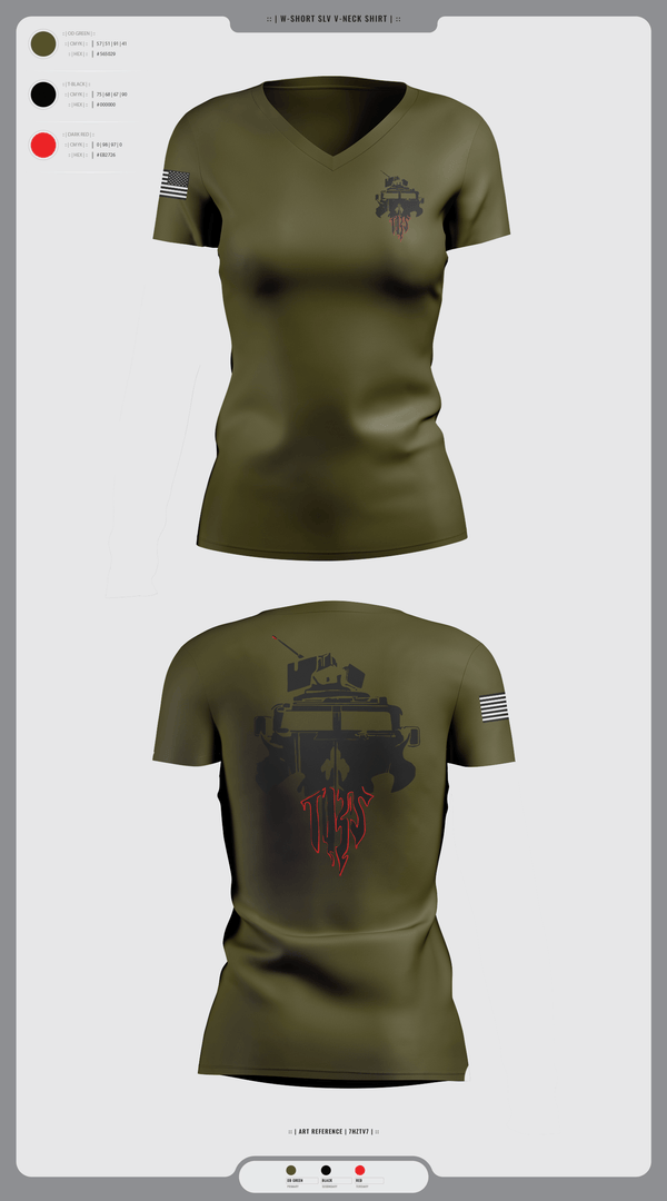 Womens Short Sleeve Vneck Shirt, The Basic School, Marines, Teamtime, Team time, sublimation, custom sports apparel, team uniforms, spirit wear, spiritwear, sports uniforms, custom shirts, team store, custom team store, fundraiser sports, apparel fundraiser