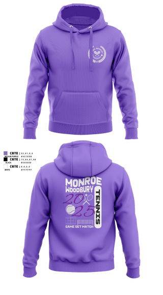 Hoodie, Monroe Woodbury, Tennis, Teamtime, Team time, sublimation, custom sports apparel, team uniforms, spirit wear, spiritwear, sports uniforms, custom shirts, team store, custom team store, fundraiser sports, apparel fundraiser