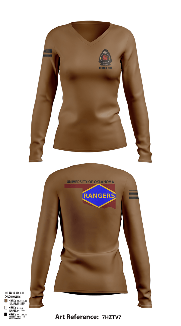 Womens Long Sleeve Vneck Shirt, , Army, Teamtime, Team time, sublimation, custom sports apparel, team uniforms, spirit wear, spiritwear, sports uniforms, custom shirts, team store, custom team store, fundraiser sports, apparel fundraiser