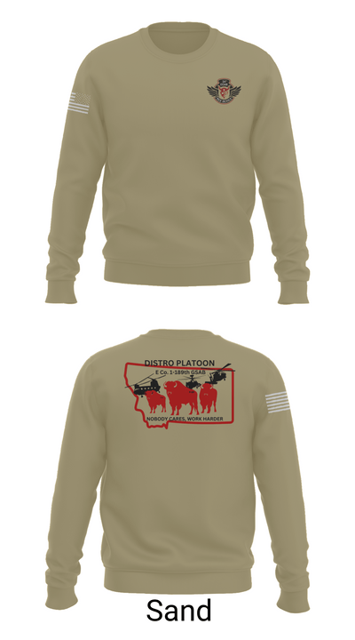 E co. 1-189th 4920111 Crew Neck Sweatshirt - 81