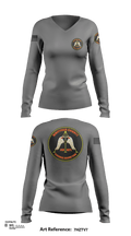 Station 12 TRT 63854404 Women's Long Sleeve V-neck Shirt - 111