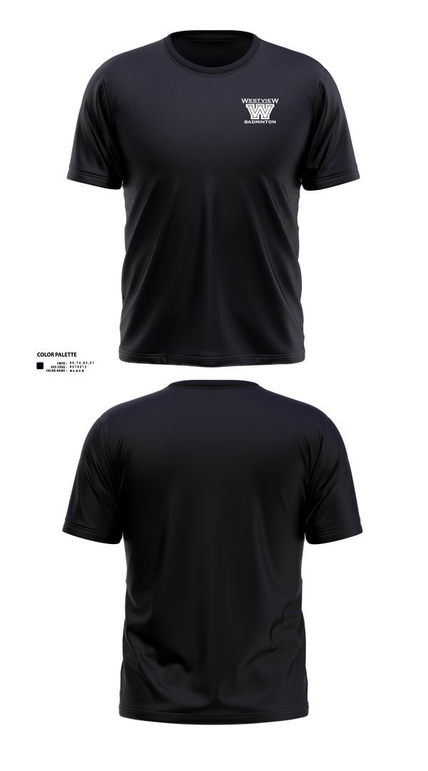 Short Sleeve Performance Shirt, Westview Badminton, Spirit Store, Teamtime, Team time, sublimation, custom sports apparel, team uniforms, spirit wear, spiritwear, sports uniforms, custom shirts, team store, custom team store, fundraiser sports, apparel fundraiser