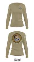 CVN 72 Abraham Lincoln 88368148 Women's Long Sleeve V-neck Shirt - 92