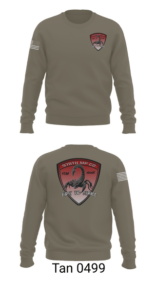 Crew Neck Sweatshirt, 978th Military Police Company, , Teamtime, Team time, sublimation, custom sports apparel, team uniforms, spirit wear, spiritwear, sports uniforms, custom shirts, team store, custom team store, fundraiser sports, apparel fundraiser