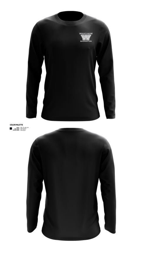 Long Sleeve Performance Shirt, Westview Badminton, Spirit Store, Teamtime, Team time, sublimation, custom sports apparel, team uniforms, spirit wear, spiritwear, sports uniforms, custom shirts, team store, custom team store, fundraiser sports, apparel fundraiser