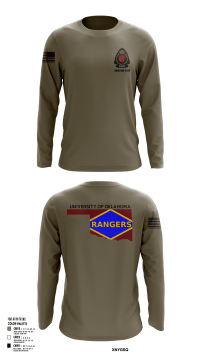 University of Oklahoma 88198186 Long Sleeve Performance Shirt 102