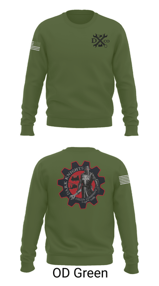 Crew Neck Sweatshirt, D Co. 2-158th AHB, , Teamtime, Team time, sublimation, custom sports apparel, team uniforms, spirit wear, spiritwear, sports uniforms, custom shirts, team store, custom team store, fundraiser sports, apparel fundraiser