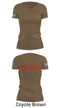 ISA Air base Fire Dept. 19172110 Women's Short Sleeve V-neck Shirt - 8