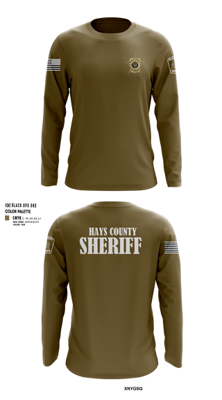 Long Sleeve Performance Shirt, Hays County Sheriff’s Office, , Teamtime, Team time, sublimation, custom sports apparel, team uniforms, spirit wear, spiritwear, sports uniforms, custom shirts, team store, custom team store, fundraiser sports, apparel fundraiser