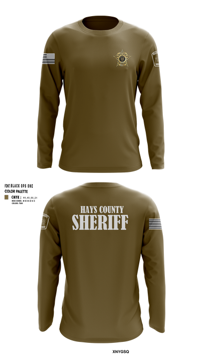 Hays County Sheriff’s Office 39669531 Long Sleeve Performance Shirt 102
