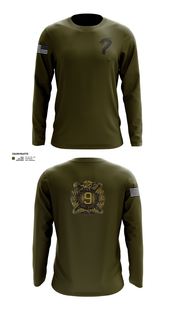 Long Sleeve Performance Shirt, 4-9 Infantry 4/2SBCT, , Teamtime, Team time, sublimation, custom sports apparel, team uniforms, spirit wear, spiritwear, sports uniforms, custom shirts, team store, custom team store, fundraiser sports, apparel fundraiser