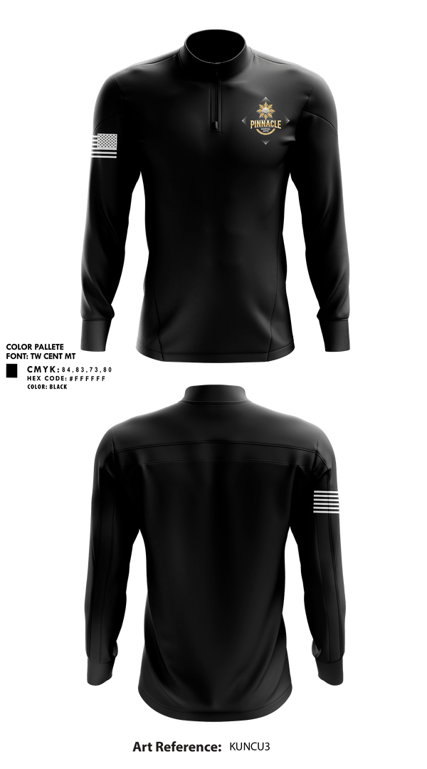 Quarter Zip Jacket, Pinnacle Martial Arts, , Teamtime, Team time, sublimation, custom sports apparel, team uniforms, spirit wear, spiritwear, sports uniforms, custom shirts, team store, custom team store, fundraiser sports, apparel fundraiser