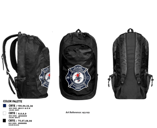 Gear Bag, ISA Air base Fire Dept., Fire Department, Teamtime, Team time, sublimation, custom sports apparel, team uniforms, spirit wear, spiritwear, sports uniforms, custom shirts, team store, custom team store, fundraiser sports, apparel fundraiser