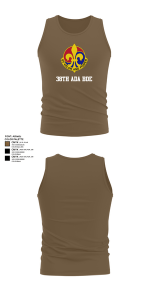 Tank Top, 38th ADA BDE, Army, Teamtime, Team time, sublimation, custom sports apparel, team uniforms, spirit wear, spiritwear, sports uniforms, custom shirts, team store, custom team store, fundraiser sports, apparel fundraiser