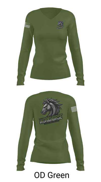 224th MI 54422647 Women's Long Sleeve V-neck Shirt - 57