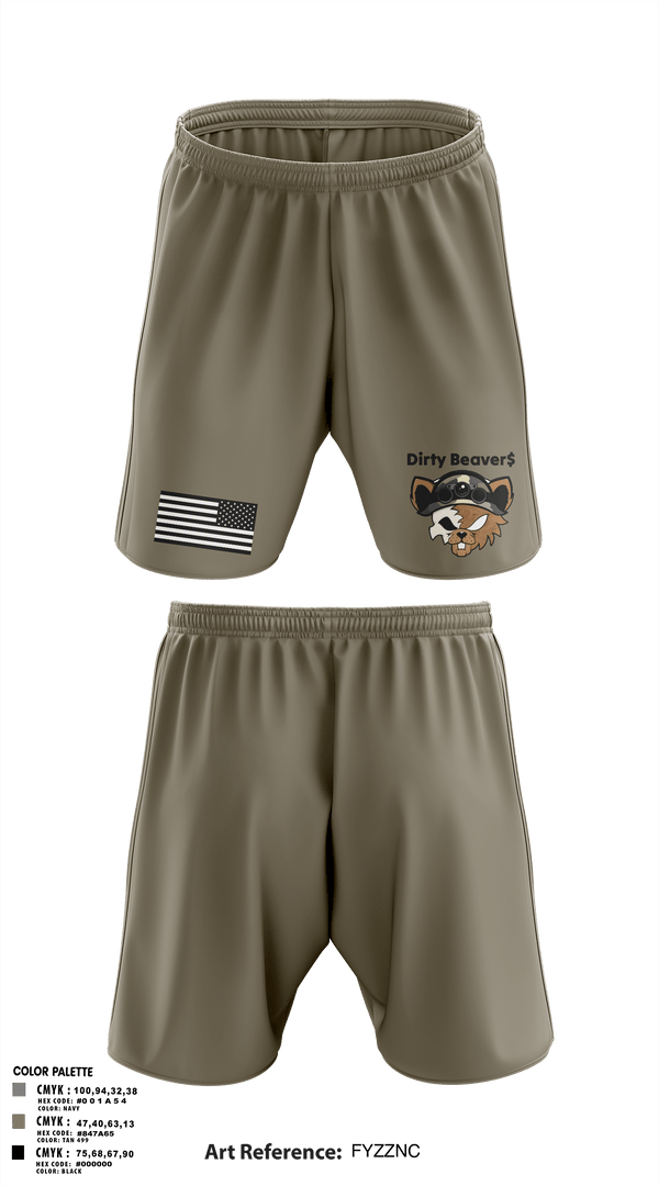 Athletic Shorts With Pockets, Dirty Beaver$, , Teamtime, Team time, sublimation, custom sports apparel, team uniforms, spirit wear, spiritwear, sports uniforms, custom shirts, team store, custom team store, fundraiser sports, apparel fundraiser