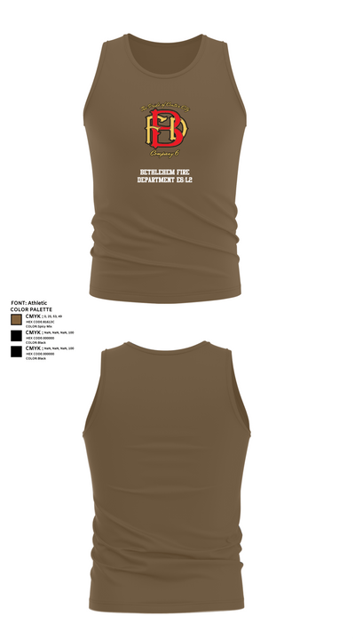 Bethlehem Fire Department E6/L2 76830300 Tank Top - 19