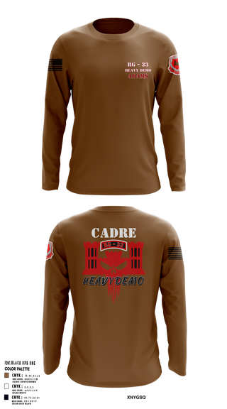 Long Sleeve Performance Shirt, CESD Bravo 35th Engineer Battalion, , Teamtime, Team time, sublimation, custom sports apparel, team uniforms, spirit wear, spiritwear, sports uniforms, custom shirts, team store, custom team store, fundraiser sports, apparel fundraiser