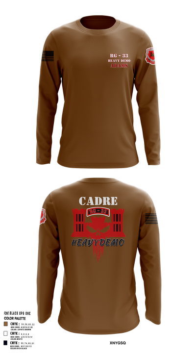CESD Bravo 35th Engineer Battalion 45351759 Long Sleeve Performance Shirt 102