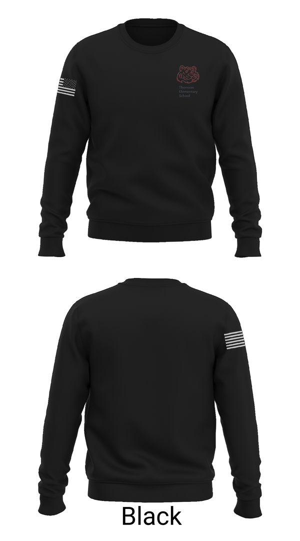 Crew Neck Sweatshirt, Thomson Tigers Track and Field, Track & Field, Teamtime, Team time, sublimation, custom sports apparel, team uniforms, spirit wear, spiritwear, sports uniforms, custom shirts, team store, custom team store, fundraiser sports, apparel fundraiser