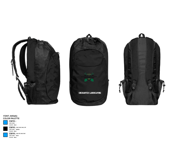Gear Bag, Enchanted Landscaping, , Teamtime, Team time, sublimation, custom sports apparel, team uniforms, spirit wear, spiritwear, sports uniforms, custom shirts, team store, custom team store, fundraiser sports, apparel fundraiser