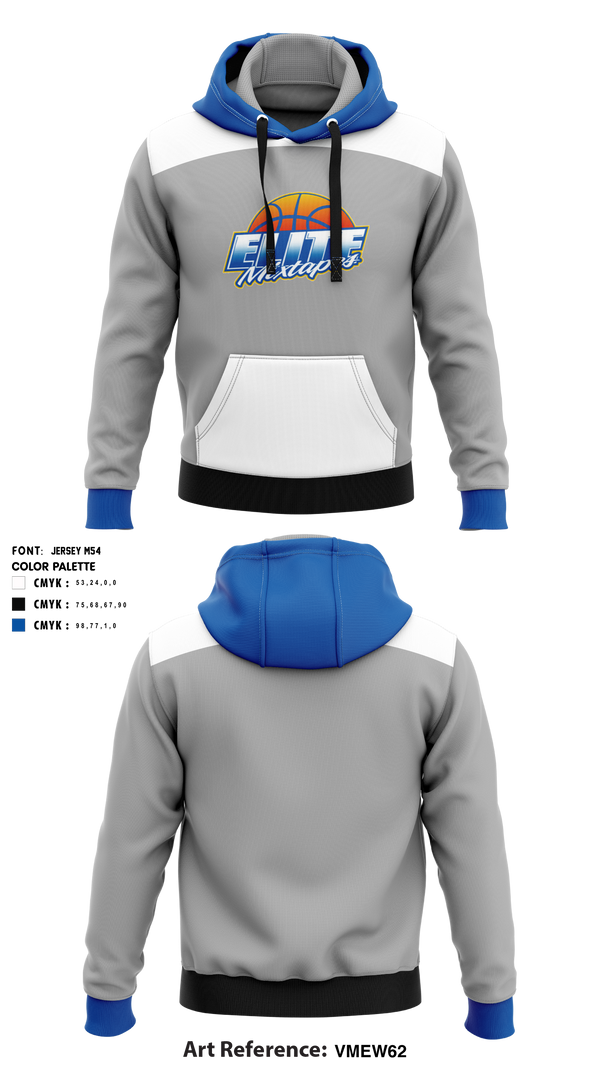 Hoodie, Elite Mixtapes, Men's Basketball, Teamtime, Team time, sublimation, custom sports apparel, team uniforms, spirit wear, spiritwear, sports uniforms, custom shirts, team store, custom team store, fundraiser sports, apparel fundraiser
