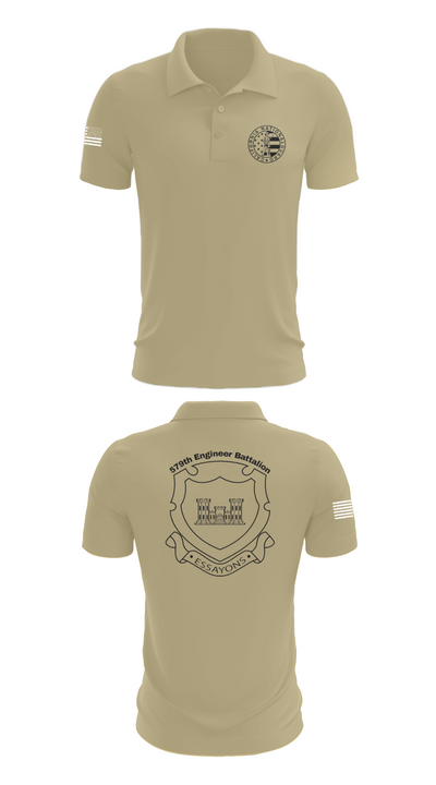 132d MRBC, 579th EN BN, 49th MP DIV 50518216 Short Sleeve Performance Polo - 83