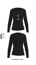 1-155th 38658910 Women's Long Sleeve V-neck Shirt - 21