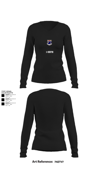 Womens Long Sleeve Vneck Shirt, 1-155th, , Teamtime, Team time, sublimation, custom sports apparel, team uniforms, spirit wear, spiritwear, sports uniforms, custom shirts, team store, custom team store, fundraiser sports, apparel fundraiser