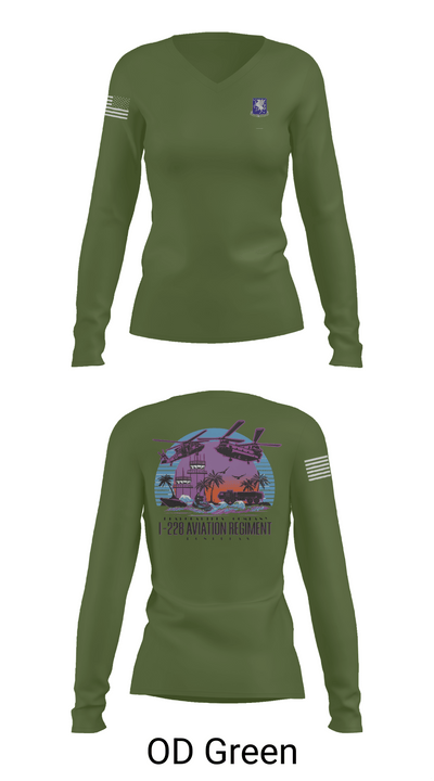 1-228 HHC Phantoms 17599849 Women's Long Sleeve V-neck Shirt - 57