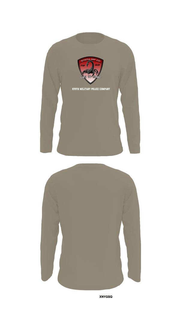Long Sleeve Performance Shirt, 978th Military Police Company, , Teamtime, Team time, sublimation, custom sports apparel, team uniforms, spirit wear, spiritwear, sports uniforms, custom shirts, team store, custom team store, fundraiser sports, apparel fundraiser
