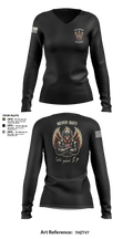 F CO, 229th MI BN Women's Long Sleeve V-neck Shirt - 3
