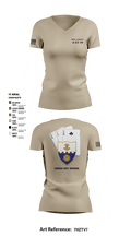 Anvil company, 2-22 Infantry 42857112 Women's Short Sleeve V-neck Shirt - 4
