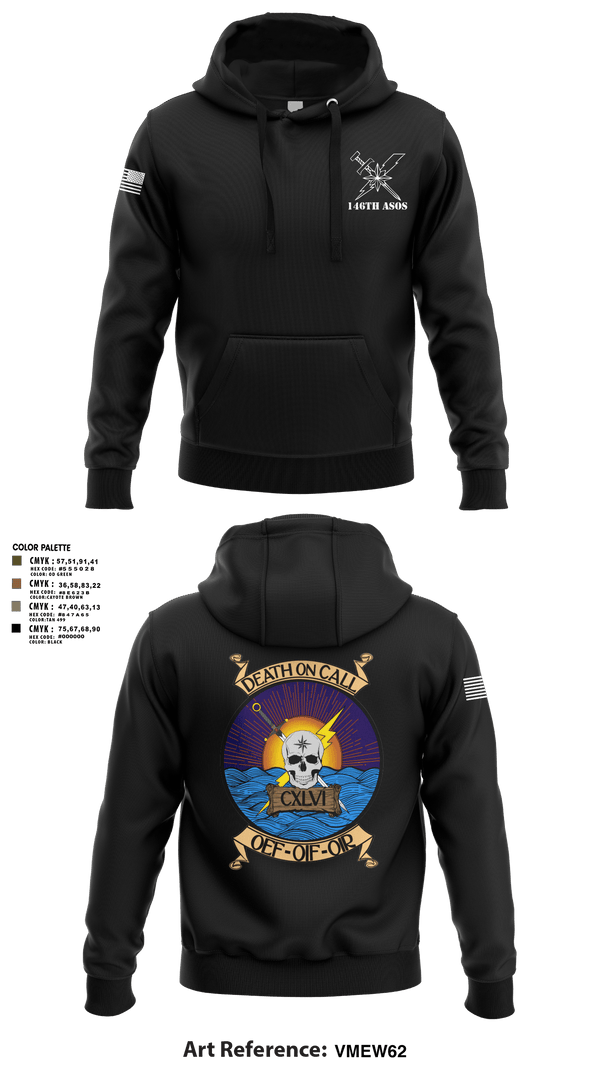 Hoodie, 146th ASOS, Air Force, Teamtime, Team time, sublimation, custom sports apparel, team uniforms, spirit wear, spiritwear, sports uniforms, custom shirts, team store, custom team store, fundraiser sports, apparel fundraiser