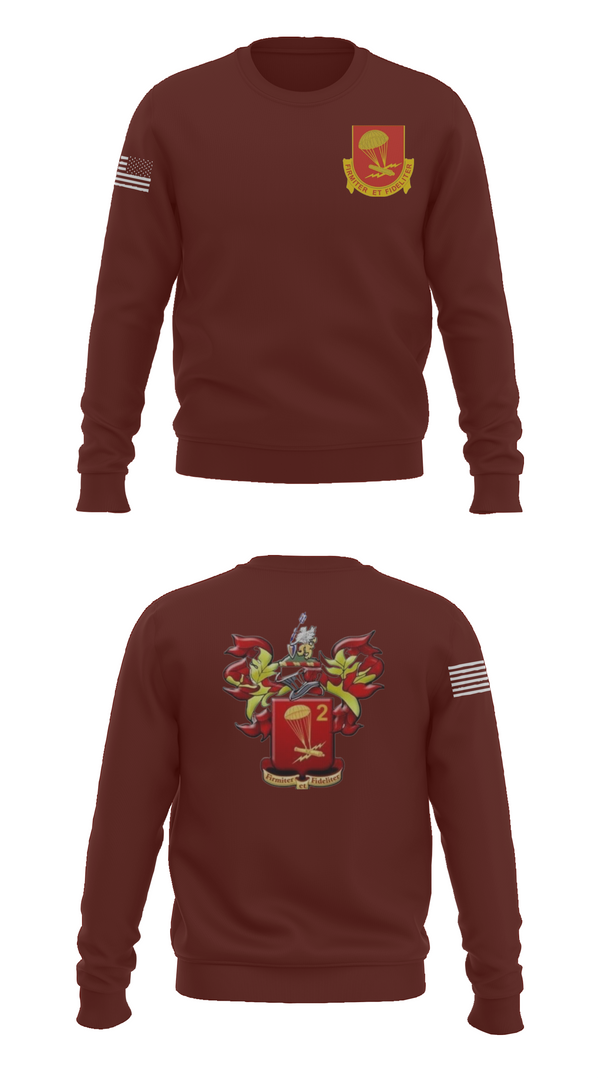 Crew Neck Sweatshirt, 2-377 PFAR, Army, Teamtime, Team time, sublimation, custom sports apparel, team uniforms, spirit wear, spiritwear, sports uniforms, custom shirts, team store, custom team store, fundraiser sports, apparel fundraiser
