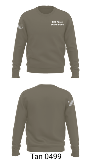 Crew Neck Sweatshirt, HSI First Stare BEST, Police, Teamtime, Team time, sublimation, custom sports apparel, team uniforms, spirit wear, spiritwear, sports uniforms, custom shirts, team store, custom team store, fundraiser sports, apparel fundraiser