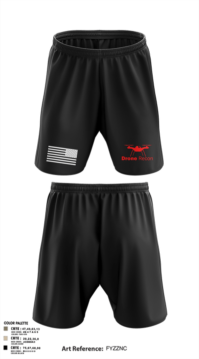 Drone Recon 84902337 Athletic Shorts With Pockets - 3