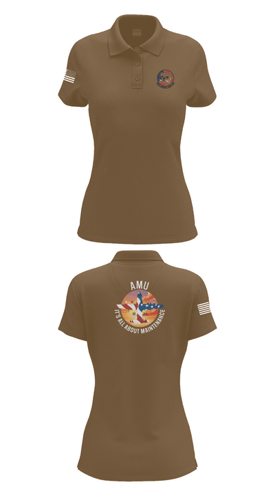 910th AMXS 63315708 Women's Short Sleeve Performance Polo  - 15