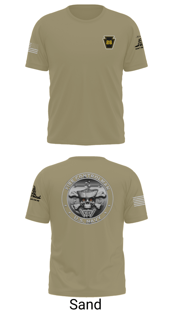 Short Sleeve Performance Shirt, Fire Controlman, Navy, Teamtime, Team time, sublimation, custom sports apparel, team uniforms, spirit wear, spiritwear, sports uniforms, custom shirts, team store, custom team store, fundraiser sports, apparel fundraiser