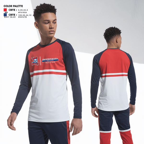 Long Sleeve Performance Shirt, Spotsylvania High School Track & Field, Track & Field, Teamtime, Team time, sublimation, custom sports apparel, team uniforms, spirit wear, spiritwear, sports uniforms, custom shirts, team store, custom team store, fundraiser sports, apparel fundraiser
