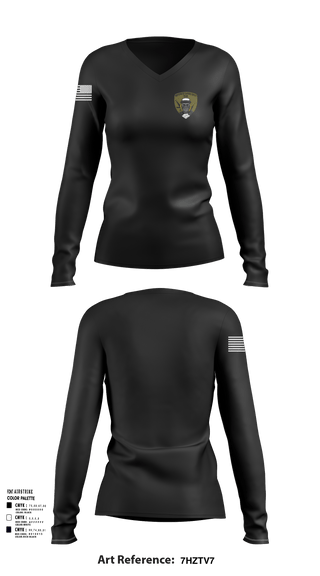 Womens Long Sleeve Vneck Shirt, Southwest Enforcement Team, , Teamtime, Team time, sublimation, custom sports apparel, team uniforms, spirit wear, spiritwear, sports uniforms, custom shirts, team store, custom team store, fundraiser sports, apparel fundraiser