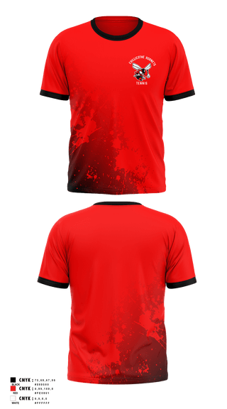 Short Sleeve Performance Shirt, Chillicothe Hornets Tennis, Tennis, Teamtime, Team time, sublimation, custom sports apparel, team uniforms, spirit wear, spiritwear, sports uniforms, custom shirts, team store, custom team store, fundraiser sports, apparel fundraiser