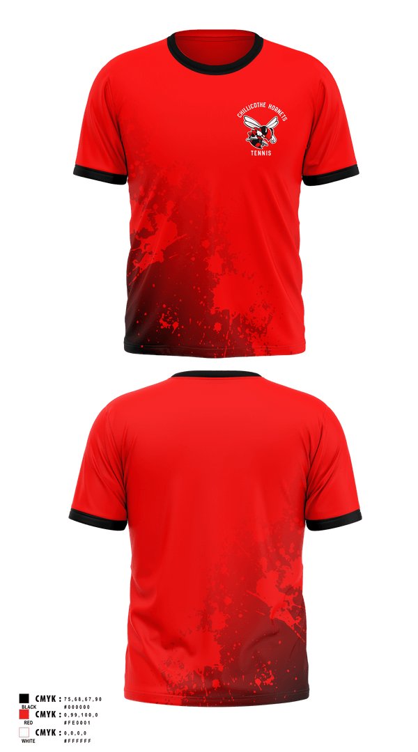 Short Sleeve Performance Shirt, Chillicothe Hornets Tennis, Tennis, Teamtime, Team time, sublimation, custom sports apparel, team uniforms, spirit wear, spiritwear, sports uniforms, custom shirts, team store, custom team store, fundraiser sports, apparel fundraiser
