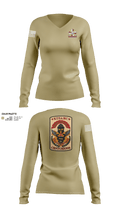Kirk U.S. Army Health Clinic 36781561 Women's Long Sleeve V-neck Shirt - 65