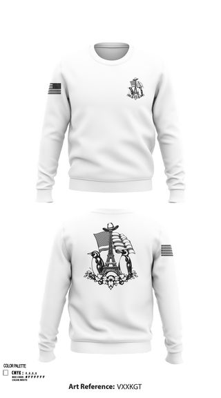 Crew Neck Sweatshirt, Paris Army Recruiting Station, , Teamtime, Team time, sublimation, custom sports apparel, team uniforms, spirit wear, spiritwear, sports uniforms, custom shirts, team store, custom team store, fundraiser sports, apparel fundraiser