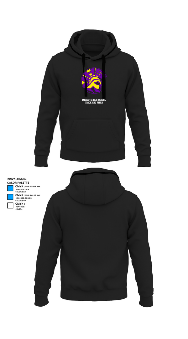 Hoodie, Mendota High School Track and Field, Track & Field, Teamtime, Team time, sublimation, custom sports apparel, team uniforms, spirit wear, spiritwear, sports uniforms, custom shirts, team store, custom team store, fundraiser sports, apparel fundraiser